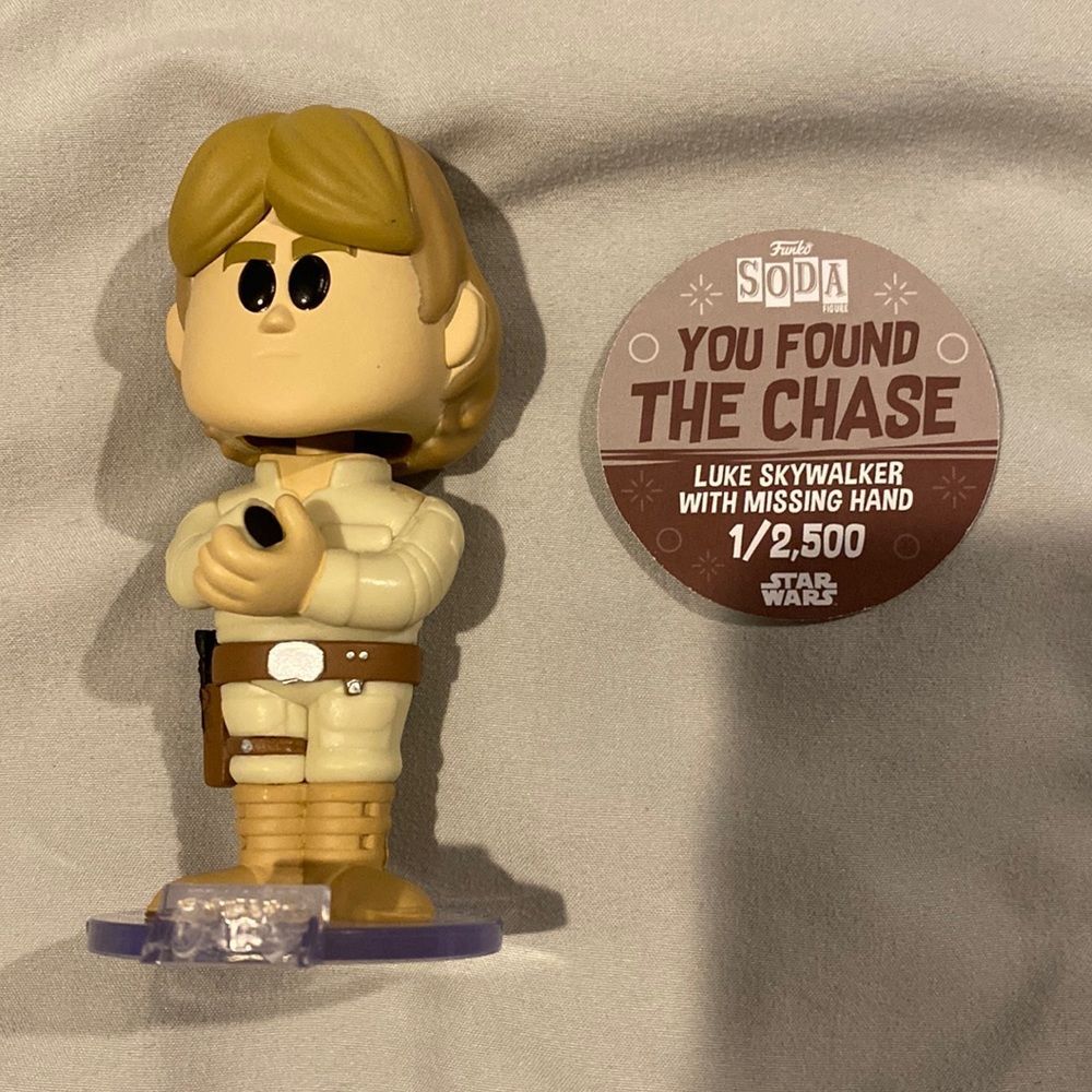 CHASE luke skywalker funko soda pop